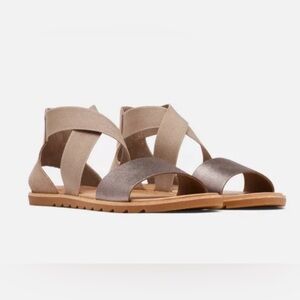 Sorel Ella II Sandals Metallic 9
